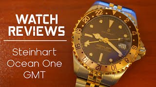 Steinhart Ocean One 39 Green Bezel  Review Measurements Blue Lume Deliriousness [upl. by Lorrimor]