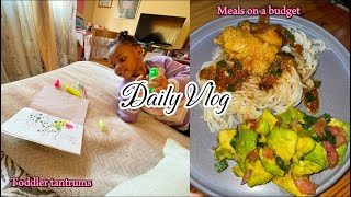 Reality of having a toddler  Easy chicken stew recipe for beginners zimbabwe thulithemompreneur [upl. by Auqinet746]