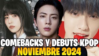 Comebacks Y Debuts KPOP Que Llegarán En Noviembre 2024  KPOP LINE UP [upl. by Niac]