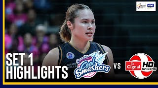 CIGNAL vs CREAMLINE  SET 1 GAME HIGHLIGHTS  2024 PVL INVITATIONAL CONFERENCE FINALS  SEPTEMBER 12 [upl. by Enairda]