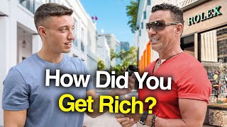 Asking Luxury Shoppers How They Got RICH Miami [upl. by Eekaz100]