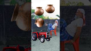 Rounding clay pots to Alto Rollar Jcb amp Tractor  Vehicles names magic video [upl. by Ennayr]