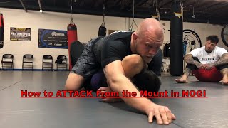 Nogi Mount Attack Series Head and Arm Choke Straight Armbar and Triangle Choke From the Mount [upl. by Kirat]