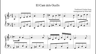 El Cant dels Ocells quotThe Song of the Birdsquot  Piano Sheet Music [upl. by Annoled954]