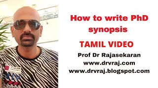 How to write PhD synopsis  Tamil [upl. by Ennalyrehc398]