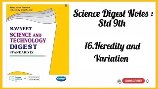 16Heredity and Variation  9th Science Digest Notes [upl. by Maryly]