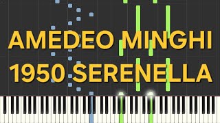 amedeo minghi1950 serenellaaccompagnamentorallentatoslowpiano facile easy tutorial [upl. by Nnayd]