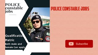 Police constable Jobs 2024 [upl. by Arlina]