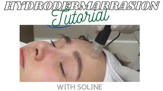 Hydrodermabrasion Tutorial  How To Perform Hydrodermabrasion  Hydro Soline 4in1 Facial Expert [upl. by Ellennod377]