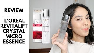 REVIEW LOreal Paris Revitalift Crystal Micro Essence  KULIT SEBENING KRISTAL [upl. by Pudens816]