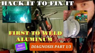 AMAZON WELDER pt1TOOLIOM TL250M ALUMINUM MIG WELDER SPOOL GUN TEST  FIRST IN HISTORY repair [upl. by Nikolaos]