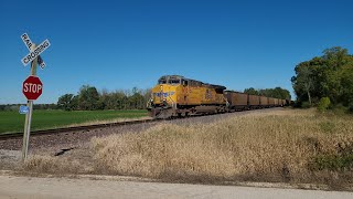 UP 6153 Leads Edgewater Empties from Sheboygan 9302024 [upl. by Yevi]