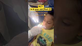 Pulpectomy Part2 pedo procedure dentistry littlepatient smile trending youtubeshorts viral [upl. by Aroled101]