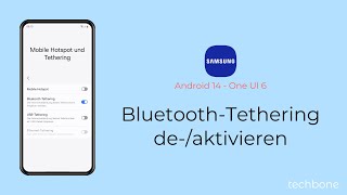 BluetoothTethering aktivieren oder deaktivieren  Samsung Android 14  One UI 6 [upl. by Bennink]