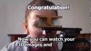 How to watch 3D movies without expensive hardware Reflecting Stereoscope [upl. by Menedez]