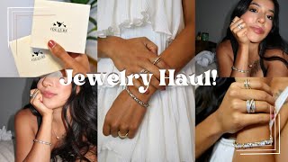 Jewelry Haul  Review gold  silver mixed metal collection necklaces rings bracelet  Ideaure [upl. by Lalo]