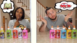 Twin Telepathy Slime Challenge  Parents Edition [upl. by Ettezel]