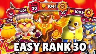 Top 10 Easiest Rank 30s In Brawl Stars New Meta [upl. by Kallista]