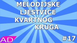 KLAVIJATURA ZA POCETNIKE 17 Melodijske molske ljestvice kvartnog kruga [upl. by Webb239]