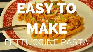 Vegetarian Fettuccine Pasta Recipe [upl. by Montague]