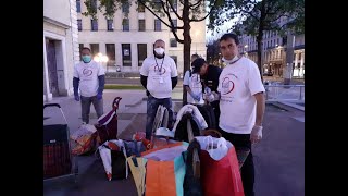 réactions au meurtre dun SDF à Lyon en direct de la maraude donner la main don de soi [upl. by Pratt587]