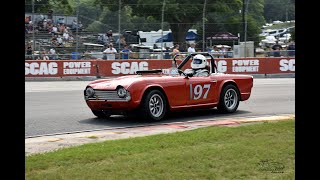 1962 Triumph TR4 in the 2023 Kastner Cup at Road America [upl. by Rey]