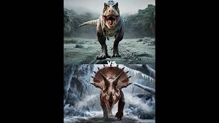 Triceratops vs T rex  Godzilla Dragon African Buffalo Zebra Rhino [upl. by Ayenet960]