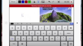 educreations app tutorial 2 using features [upl. by Tihor730]