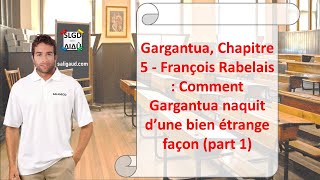 Gargantua Chapitre 5 – Rabelais  Comment Gargantua naquit d’une bien Analyse de texte part 1 [upl. by Koerlin263]