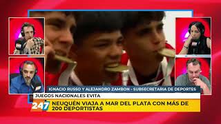 Juegos Evita más de 200 deportistas neuquinos viajan a Mar del Plata  Russo Zambon Grito Sagrado [upl. by Winzler]