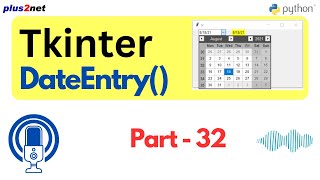 Python Tkinter PythonGUI Implementing Date Picker with tkcalendars DateEntry Widget [upl. by Minica]