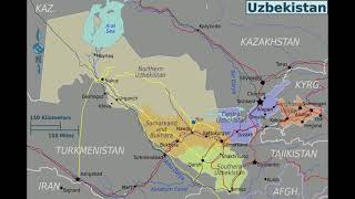 mapa de Uzbekistán [upl. by Leuqer494]