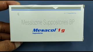 Mesacol 1g Suppositories  Mesalazine Suppositories BP  Mesacol 1gm Suppositories Uses Side effects [upl. by Grissel973]