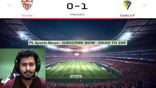 Sevilla vs Cadiz 01 Spanish La Liga Football Match Highlights PLSN 453 [upl. by Wilburn]