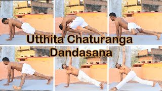 Utthita Chaturanga Dandasana  Four Limbs Staff Pose [upl. by Dagley]