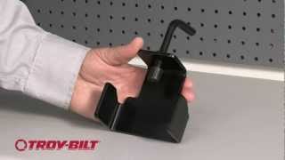 How to use a blade removal tool  TroyBilt riding lawn mower [upl. by Meijer486]