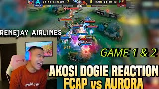 AKOSI DOGIE REACTION TO FALCONS APBREN vs AURORA GAME 1 amp 2 [upl. by Weissmann]