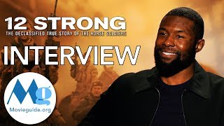 12 STRONG Interview Trevante Rhodes [upl. by Yenalem]