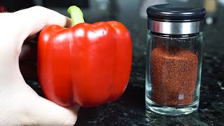 Paprika en polvo o Pimentón Dulce en Polvo Casero [upl. by Oah]