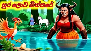 සුර ලොව බිත්තරේ Sinhala Cartoon Moral Story [upl. by Iztim629]