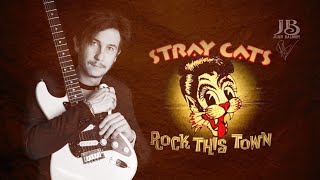 STRAY CATS rock this town guitar backing track [upl. by Aneez71]