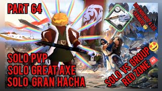 Albion Online Solo PvP  Killing Pks  Open World  Matando Pks  Red Zone  Gran Hacha  Great Axe [upl. by Eanram]