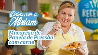 Macarrão de Panela de Pressão com Carne  Receitas Nestlé [upl. by Orji]