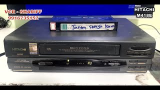 HITACHI 418E NEAT CONDITION VCR FOR SALE RS 4000 WITH COURIER CONTACT 9916735152 [upl. by Faruq229]