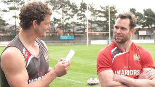 Wigan Warriors  Sean OLoughlin teaches Pat Richards to speak Wiganese [upl. by Eurd580]