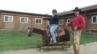 Steve Lantvit Demonstrates Warm Up Exercises with the Horse Riding Simulator the Equicizer [upl. by Loni132]