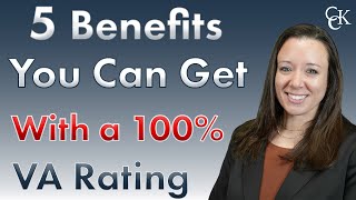 5 Benefits You Can Get With a 100 VA Disability Rating [upl. by Faucher681]