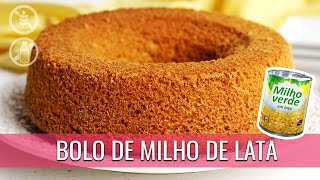 BOLO DE MILHO DE LATINHA NO LIQUIDIFICADOR SEM FARINHA [upl. by Eirameinna329]