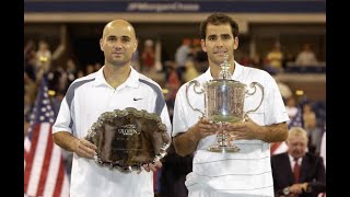 Pete Sampras vs Andre Agassi  US Open 2002 Final Highlights [upl. by Adirehs]