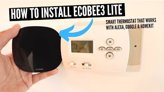 How To Install Ecobee3 Lite Smart Thermostat [upl. by Garrison]